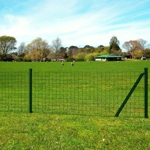 vidaXL Euro plot, oceľ 10x0,8 m, zelený