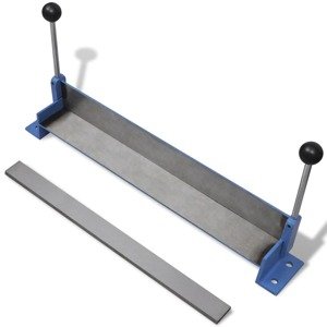 vidaXL Ručný stroj na prehýbanie s oceľovými plátmi 450 mm