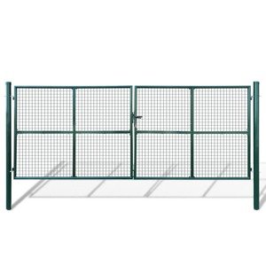 vidaXL Záhradná brána s výplňou z pletiva 415 x 200 cm / 400 x 150 cm