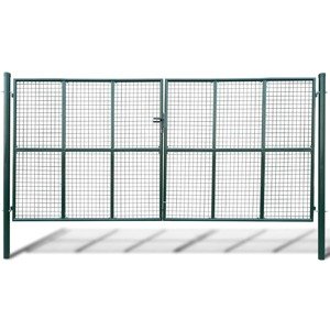 vidaXL Drôtená záhradná brána 415x225 cm/400x175 cm