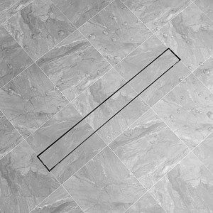 vidaXL Líniový sprchový žľab 930x140 mm, nehrdzavejúca oceľ