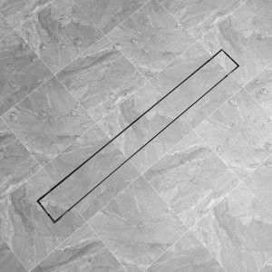 vidaXL Rovný sprchový odtok, 1030x140 mm, nerezová oceľ