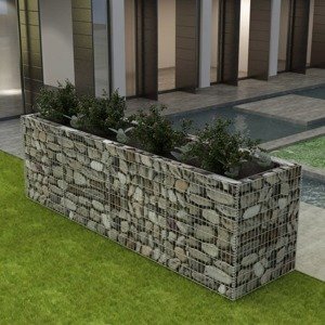 vidaXL Gabiónový vyvýšený záhon, oceľ 360x90x100 cm