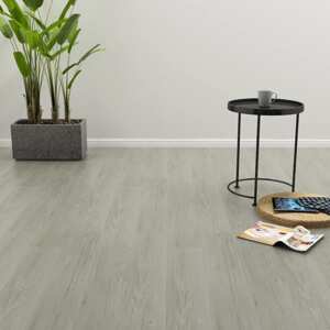 vidaXL Samolepiace podlahové dosky 4,46 m², 3 mm, PVC, sivé