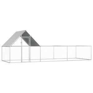vidaXL Kurín 6x2x2 m, pozinkovaná oceľ