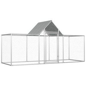 vidaXL Kurín 3x1x1,5 m, pozinkovaná oceľ