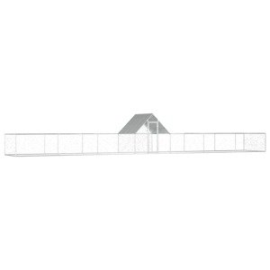 vidaXL Kurín 14x2x2 m, pozinkovaná oceľ