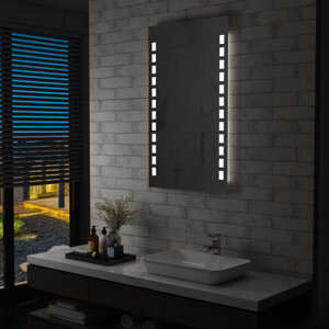 vidaXL Kúpeľňové LED nástenné zrkadlo 60x100 cm
