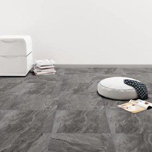 vidaXL Samolepiace podlahové dosky z PVC 5,11 m², čierna so vzorom