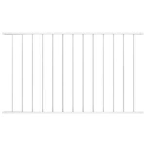 vidaXL Plotový panel, práškovaná oceľ 1,7x1,25 m, biely