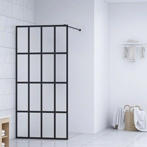 vidaXL Sprchová zástena walk-in, matné tvrdené sklo 100x195 cm