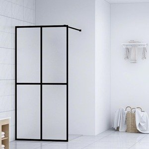 vidaXL Sprchová zástena walk-in, matné tvrdené sklo 100x195 cm
