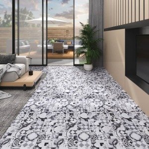 vidaXL Podlahové dosky z PVC 5,02 m² 2 mm, samolepiace, sivý vzor