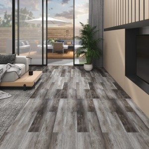 vidaXL Podlahové dosky z PVC 5,02m² 2 mm, samolepiace, pruhované drevo