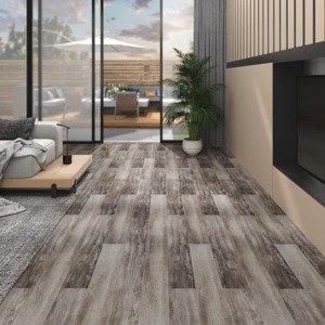 vidaXL Podlahové dosky z PVC 5,02m² 2mm, samolepiace,matné drevo,hnedé