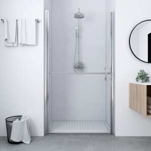 vidaXL Sprchové dvere tvrdené sklo 91x195 cm