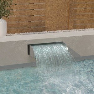 vidaXL Vodopád 60x34x14 cm nehrdzavejúca oceľ 304