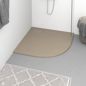 vidaXL Sprchová vanička SMC hnedá 90x90 cm