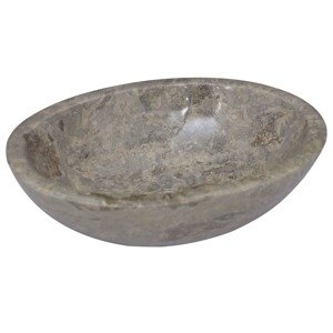 vidaXL Umývadlo sivé 53x40x15 cm mramor