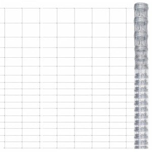 vidaXL Záhradný plot pozinkovaná oceľ 50x1,25 m strieborný