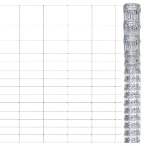 vidaXL Záhradný plot pozinkovaná oceľ strieborný 50x1,6 m