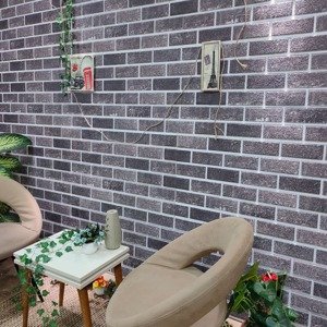 vidaXL 3D nástenné panely s dizajnom čierno-sivých tehál 10 ks EPS