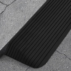 vidaXL Prahové rampy 2 ks 110x41x5 cm guma