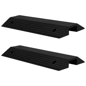 vidaXL Prahové rampy 2 ks 80x40x8 cm guma