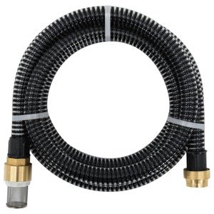 vidaXL Odsávacia hadica s mosadznými spojkami, čierna 1,1" 10 m, PVC