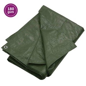 vidaXL Plachta 180 g/m² 6x8 m zelená HDPE
