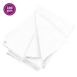 vidaXL Plachta 180 g/m² 8x10 m biela HDPE