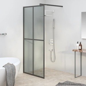 vidaXL Sprchová zástena 80 x 195 cm tmavé tvrdené sklo