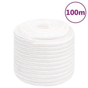 vidaXL Lodné lano biele 18 mm 100 m polypropylén