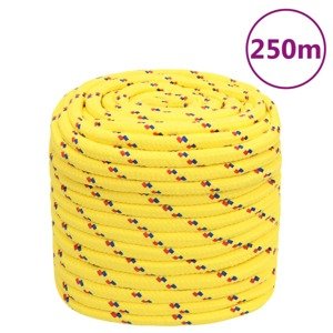 vidaXL Lodné lano žlté 16 mm 250 m polypropylén