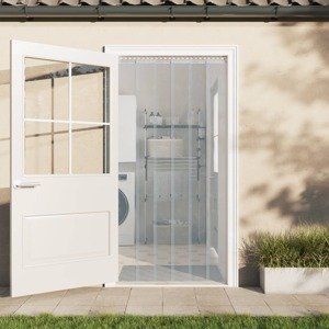 vidaXL Záves do dverí priehľadný 300 mm x 2,6 mm 10 m PVC