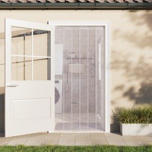 vidaXL Záves do dverí priehľadný 300 mm x 2,6 mm 25 m PVC