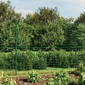 vidaXL Drôtený plot s kotviacimi hrotmi zelený 1,8x10 m