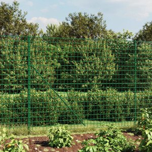 vidaXL Drôtený plot s prírubou zelený 1,6x10 m