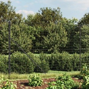 vidaXL Drôtený plot s prírubou antracitový 1,8x25 m