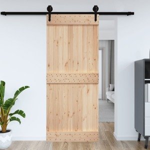vidaXL Dvere NARVIK 95x210 cm, borovicový masív