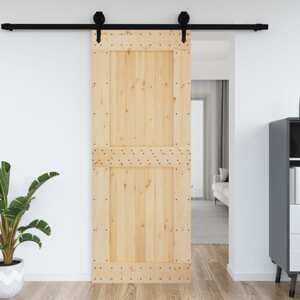 vidaXL Dvere NARVIK 90x210 cm, borovicový masív