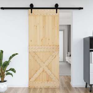 vidaXL Dvere NARVIK 90x210 cm, borovicový masív