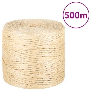 vidaXL Lano 100% sisal 4 mm 500 m