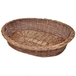 vidaXL Košík/pelech pre psy z vŕbového prútia, prírodná farba 90 cm