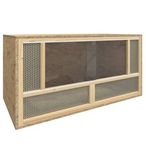 vidaXL Terárium spracované drevo 80x40x40 cm