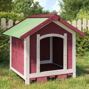 vidaXL Koterec pre psa káva mocha 65x65x61,5 cm borovicový masív