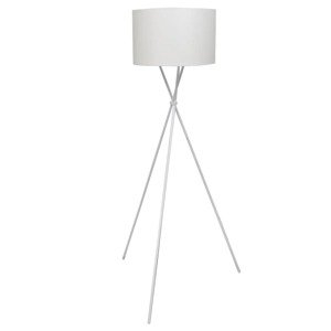 vidaXL Stojaca lampa s vysokým stojanom, biela