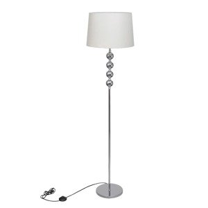 vidaXL Stojaca lampa s vysokým stojanom s guľovými dekoráciami, biela