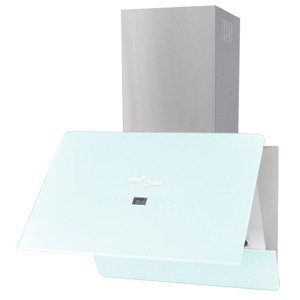 vidaXL Digestor tvrdené sklo biely 600 mm