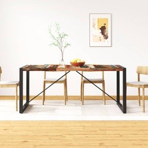 vidaXL Jedálenský stôl, recyklovaný masív 180 cm